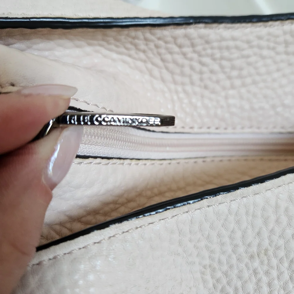 Rebecca Minkoff Unlined Whipstitch Leather Hobo Bag, Soft Blush - Picture 12 of 16